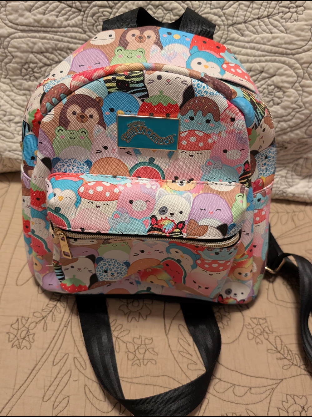 Squishmallows Colorful Character Mini Backpack - Pink Blue Red Green
